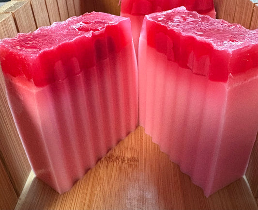 Marshmallow & Raspberry Soap Loaf