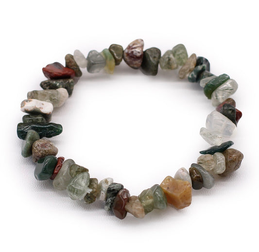 Moss Agate Chipstone Bracelet