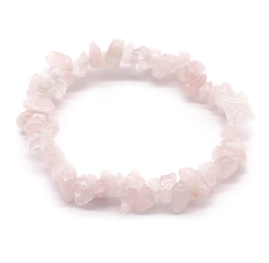 Rose Quartz Chipstone Bracelet