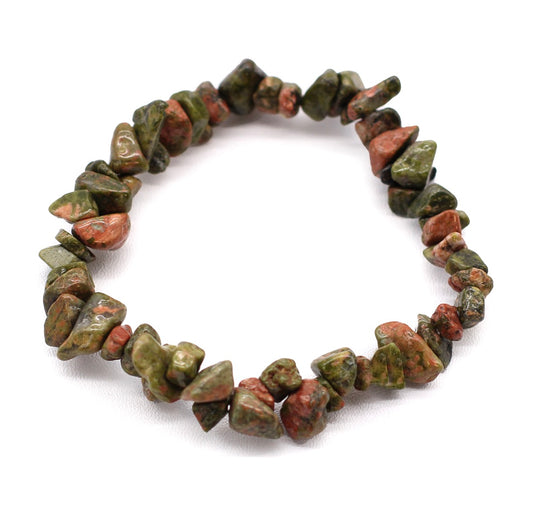 Green Jasper Chipstone Bracelet