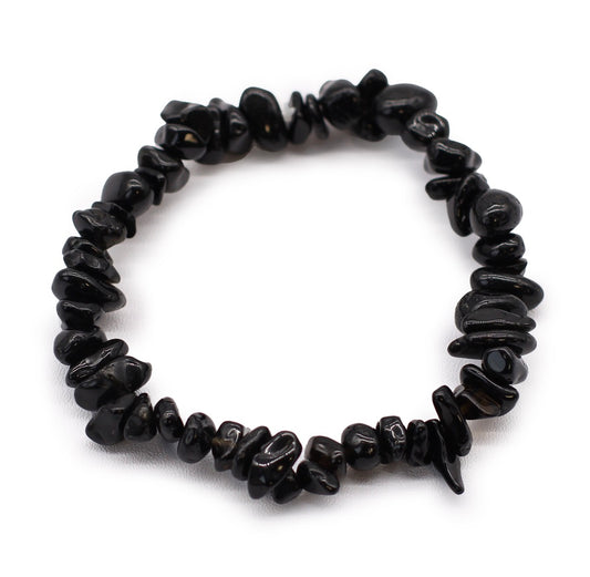 Black Agate Chipstone Bracelet