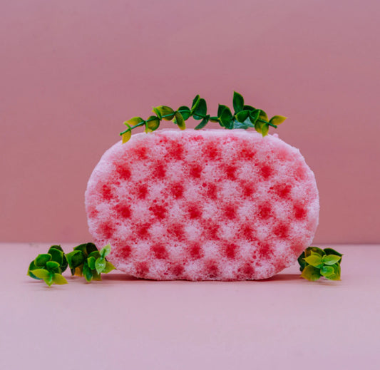 Marshmallow & Raspberry Soap Sponge